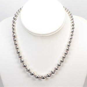 Tiffany & Co. Graduated HardWear Sterling Silver 16" Necklace Like New